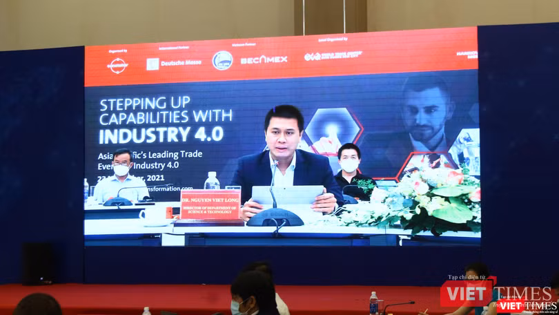 Ông Nguyễn Việt Long - Giám đốc Sở KH&amp;CN tỉnh Bình Dương phát biểu tại ITAP 2021 phiên Việt Nam ngày 23/11