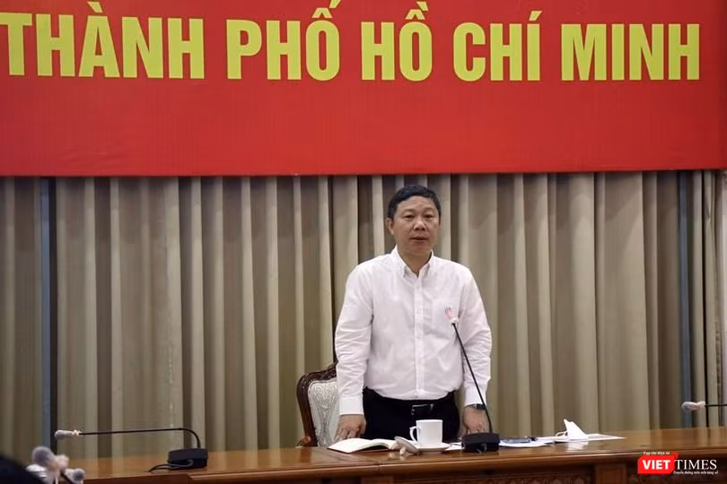 Phó Chủ tịch UBND TP.HCM - ông Dương Anh Đức nhắc nhở sự sống còn của hệ thống là dữ liệu. Ảnh: Tiến Lực