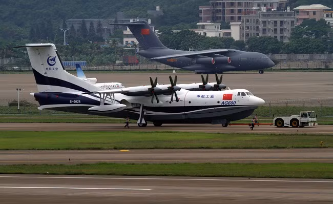 Hình ảnh thủy phi cơ lớn nhất thế giới AG600 của Trung Quốc (ảnh: National Interest)