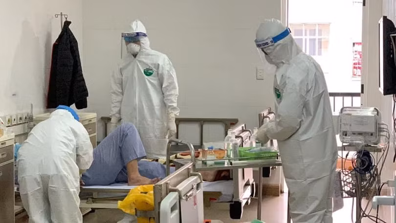 Khu vực cách ly, điều trị bệnh nhân COVID-19 tại BV Dã chiến Hải Dương (Ảnh: BYT) 