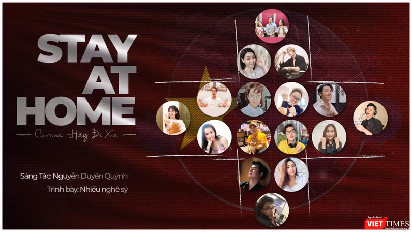 MV mới "Stay at home" cổ vũ mọi người ở yên trong nhà, tuân thủ cách ly toàn xã hội để dập tắt dịch bệnh lây lan (Ảnh: bìa MV) 