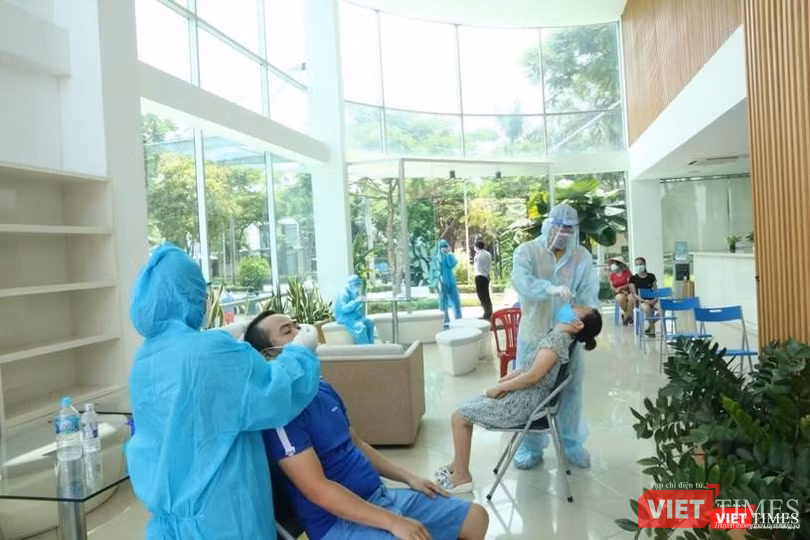 Tổ chức lấy mẫu xét nghiệm tầm soát COVID-19 tại TP Thủ Đức khu vực II. Nguồn: Trung tâm Y tế TP Thủ Đức