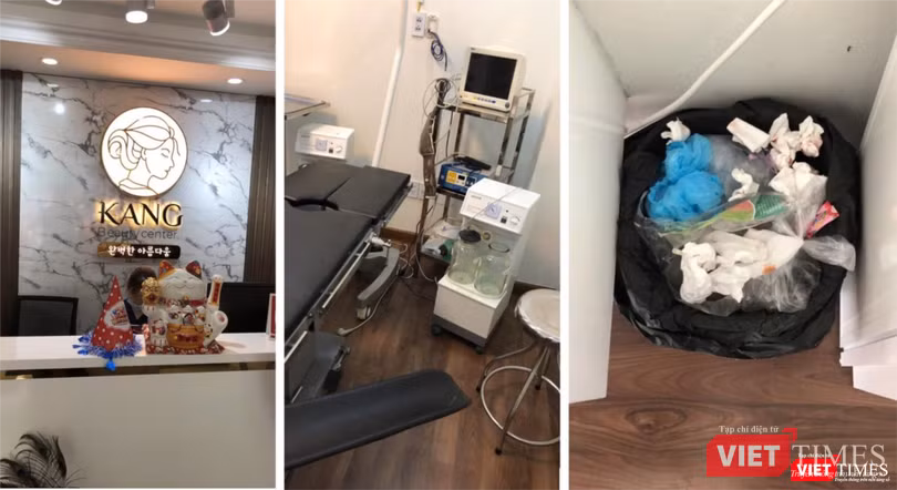Cơ sở dịch vụ thẩm mỹ “Kang Beauty Center” trên địa bàn quận 10 có 3 phòng mổ ngang nhiên phẫu thuật thẩm mỹ trái phép (Ảnh: SYT) Cơ sở dịch vụ thẩm mỹ “Kang Beauty Center” trên địa bàn quận 10 có 3 phòng mổ ngang nhiên phẫu thuật thẩm mỹ trái phép (Ảnh: SYT)