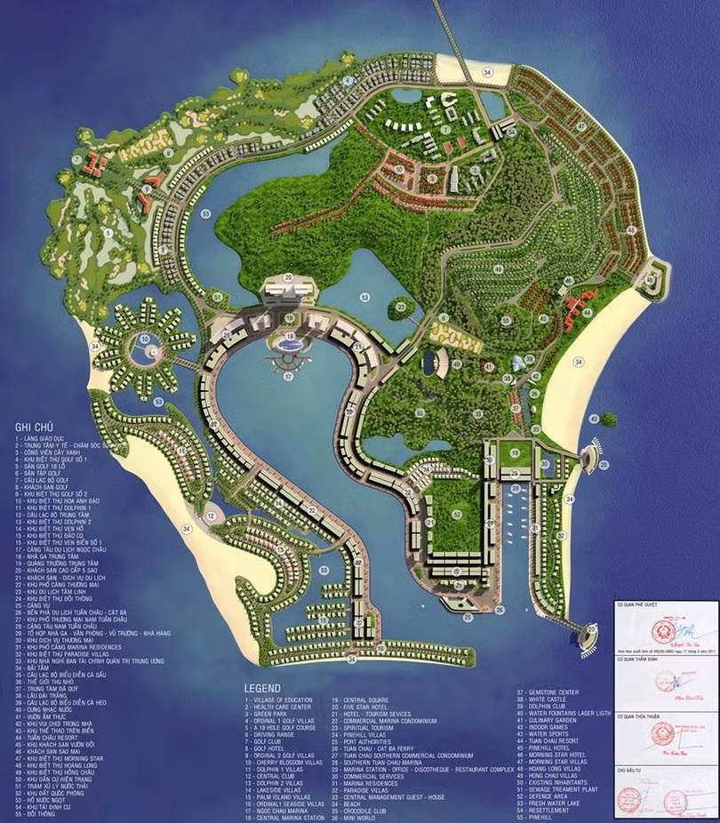 Quy hoạch dự án được UBND tỉnh Quảng Ninh phê duyệt năm 2011