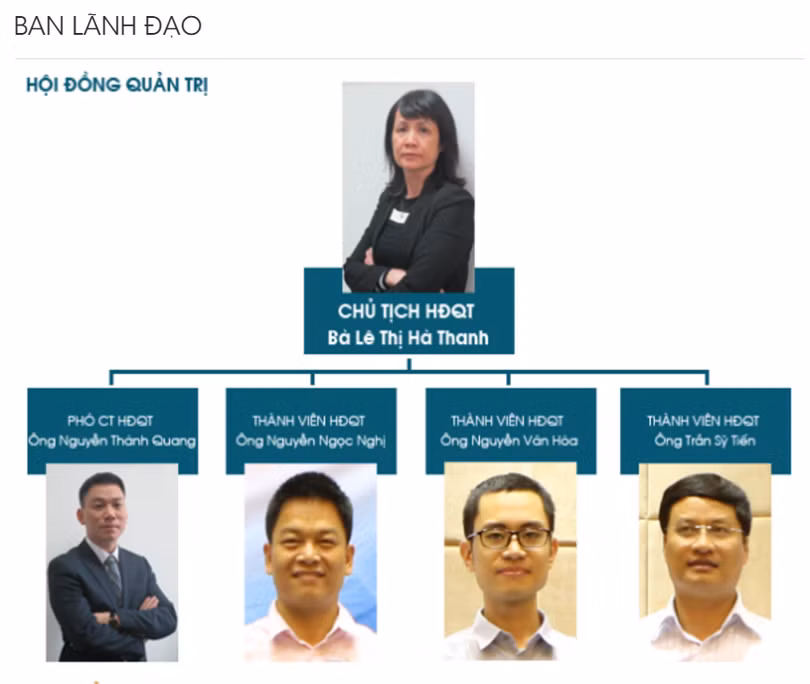 Cơ cấu HĐQT VNI (Ảnh: VNI)
