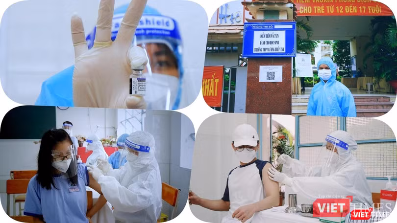 TP.HCM đã "thần tốc" tiêm chủng cho trẻ từ 12-17 tuổi. Ảnh: Hoà Bình TP.HCM đã "thần tốc" tiêm chủng cho trẻ từ 12-17 tuổi. Ảnh: Hoà Bình