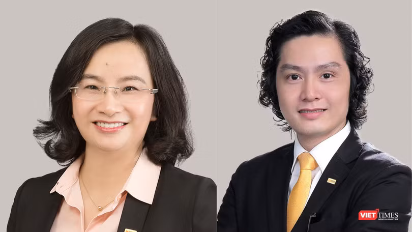 Tân Tổng giám đốc SHB Ngô Thu Hà (trái) và P.TGĐ phụ trách CNTT Lưu Danh Đức Tân Tổng giám đốc SHB Ngô Thu Hà (trái) và P.TGĐ phụ trách CNTT Lưu Danh Đức