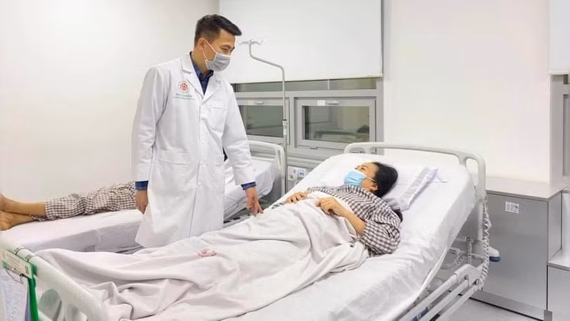 Bệnh nhân đang hồi phục rất tốt sau ca phẫu thuật hy hữu (Ảnh: BVCC) 