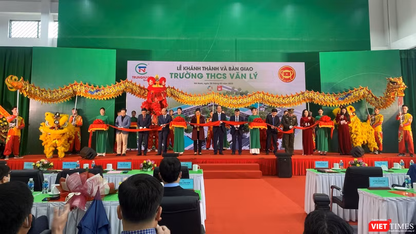 Lễ khánh thành và bàn giao Trường THCS Văn Lý tại Hà Nam của Trungnam Group