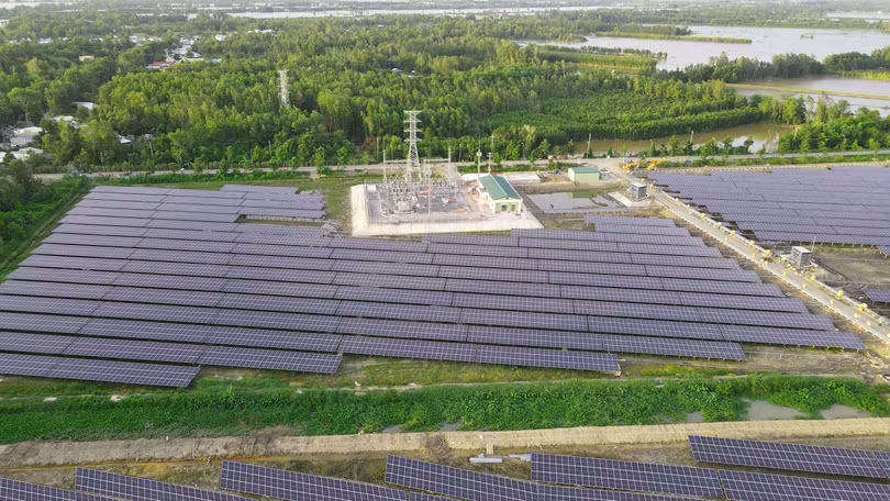 Dự án nhà máy điện mặt trời Hậu Giang (Nguồn: HID)