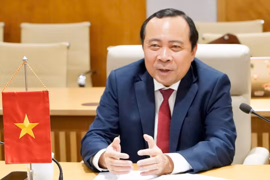 Bộ trưởng Bộ Khoa học và Công nghệ Vũ Hải Quân, Chủ tịch Mạng lưới chuyên gia AI Việt Nam toàn cầu. Ảnh: Bộ KHCN.