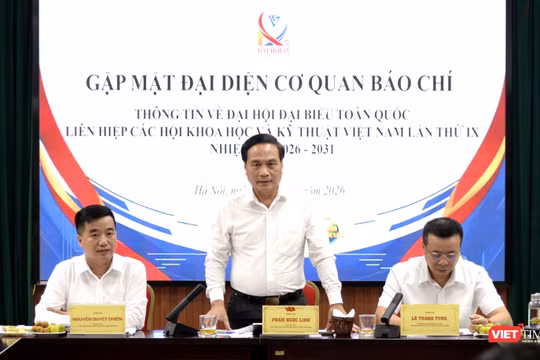 PGS.TS Phạm Ngọc Linh, Phó Chủ tịch VUSTA chủ trì họp báo thông tin về Đại hội đại biểu toàn quốc Liên hiệp các Hội Khoa học và Kỹ thuật Việt Nam lần thứ IX, nhiệm kỳ 2026-2031.