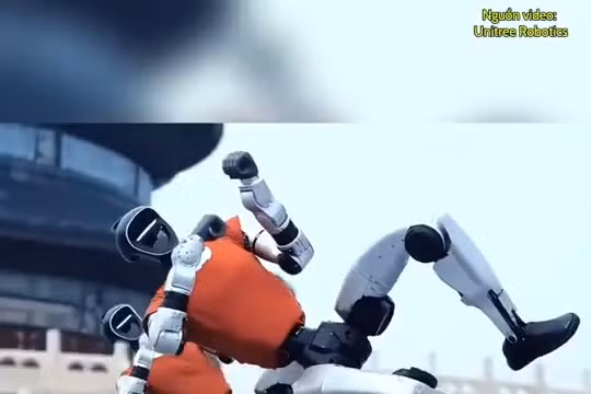 Mãn nhãn màn đồng diễn nhào lộn tự cân bằng của 49 robot