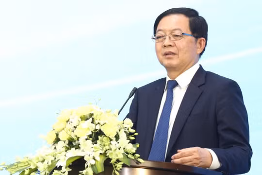 Phó thủ tướng Hồ Quốc Dũng phát biểu tại hội nghị. Ảnh: Bộ KH&CN.