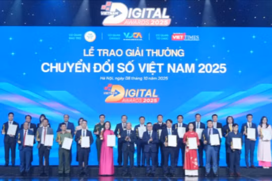 Cơ quan nhà nước và Doanh nghiệp, đơn vị sự nghiệp được vinh danh tại Giải thưởng Chuyển đổi số Việt Nam năm 2025.