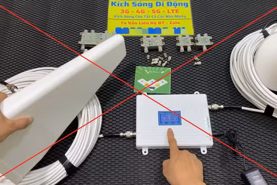 Dùng bộ kích sóng 4G, 5G “cắm điện là chạy” có thể bị phạt nặng