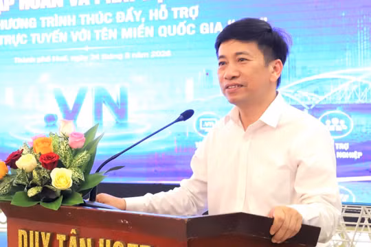 Ông Nguyễn Kim Tùng - Phó Giám đốc Sở Khoa học và Công nghệ phát biểu. Ảnh: Sở KHCN TP Huế.
