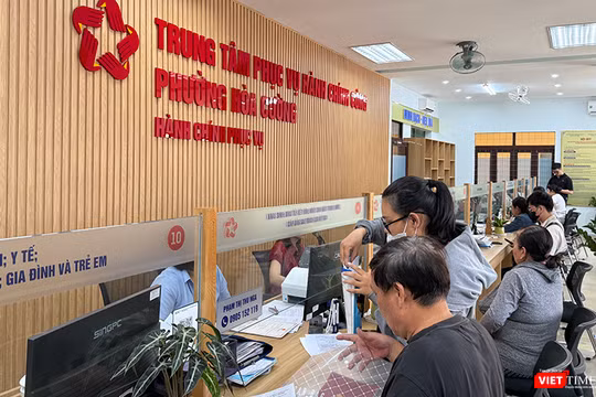 Một góc Trung tâm phục vụ hành chính công phường Hoà Cường (TP Đà Nẵng)