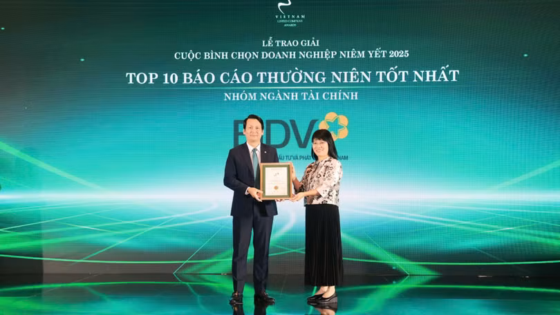 BIDV nhận giải Báo cáo thường niên tốt nhất lần thứ 3 liên tiếp