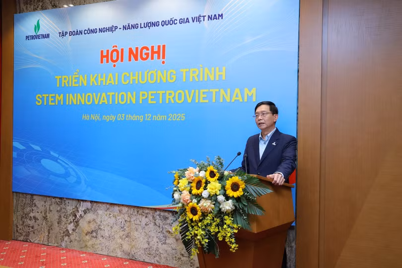 Đồng chí Trần Quang Dũng, Phó Bí thư Thường trực Đảng ủy Petrovietnam: 100 phòng thực hành giáo dục STEM sẽ được triển khai trong 100 ngày, rộng rãi ở 34 tỉnh/thành trên cả nước, có chung ‘Một mô hình - Một chất lượng'