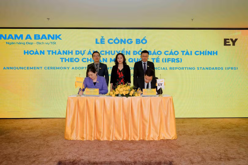 Mới đây, Ngân hàng đã hoàn thành dự án chuyển đổi báo cáo tài chính IFRS.