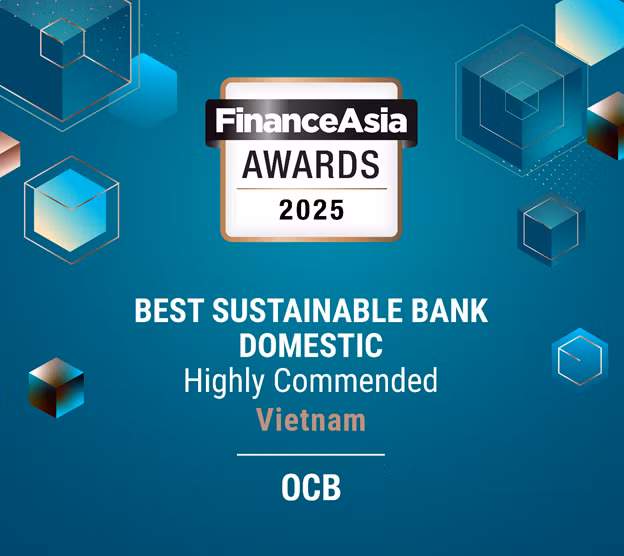 Ngân hàng TMCP Phương Đông (OCB) được vinh danh tại Ngân hàng Bền vững Xuất sắc (Best Sustainable Bank – Highly Commended, Vietnam)