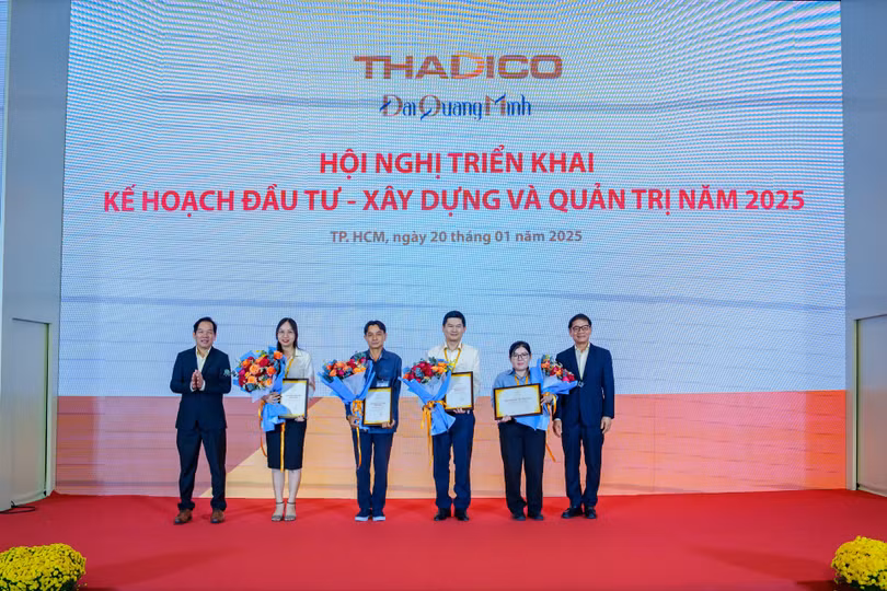 THADICO khen thưởng 3 cá nhân, 1 tập thể xuất sắc năm 2024 tại Văn phòng TP.HCM