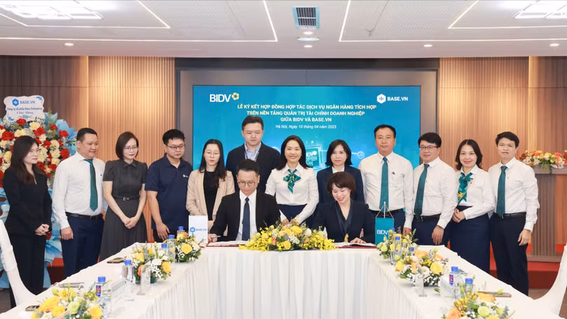 BIDV tích hợp dịch vụ ngân hàng trên nền tảng Base.vn 