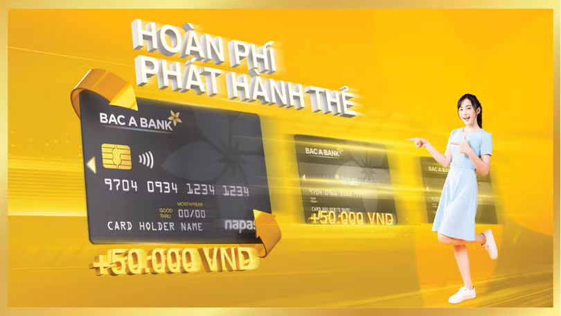 Hoàn phí chuyển đổi cùng ngàn quà tặng hấp dẫn cho chủ thẻ chip contactless của Bac A Bank 