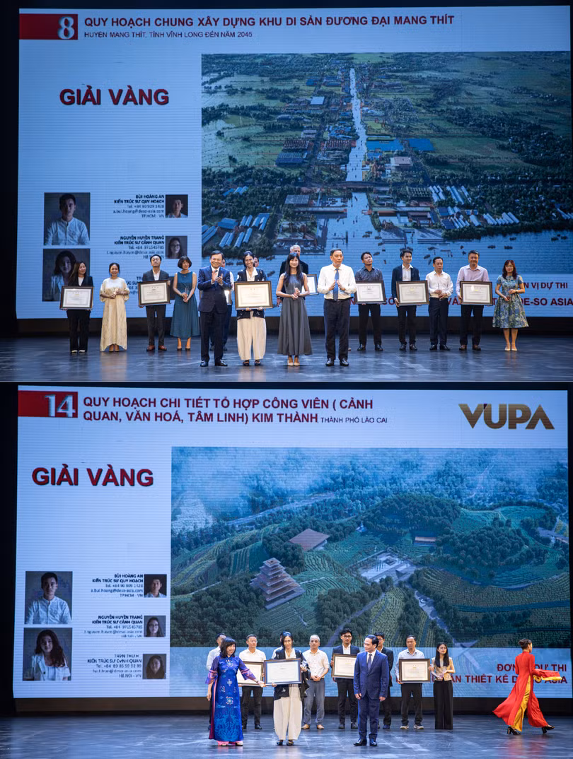 Ảnh 5_Trao giải Vàng cho 2 dự án tài trợ kinh phí lập đồ án quy hoạch.png