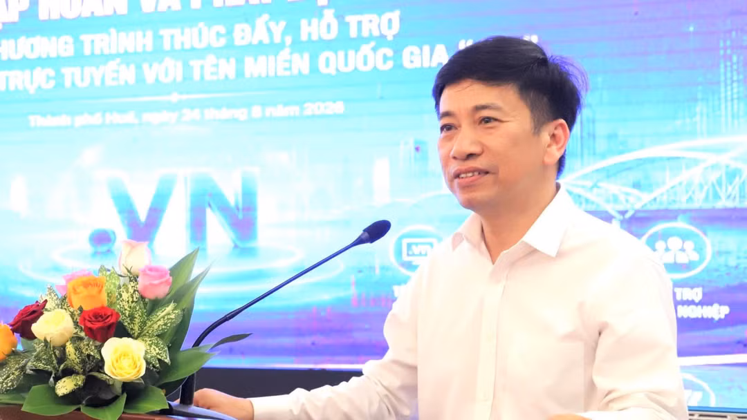 Ông Nguyễn Kim Tùng - Phó Giám đốc Sở Khoa học và Công nghệ phát biểu. Ảnh: Sở KHCN TP Huế.