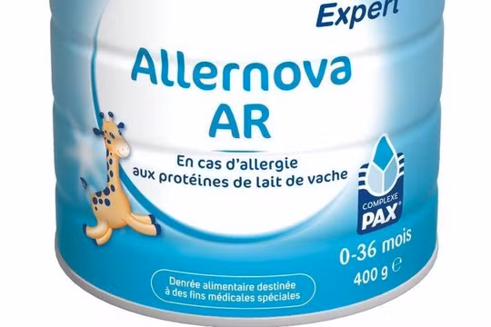 Thu hồi khẩn sữa Allernova AR sau khi nhiều trẻ sơ sinh nôn ói