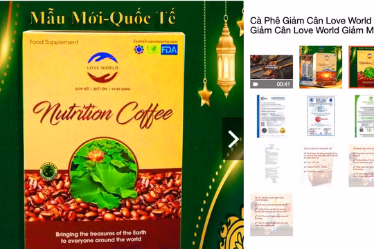 Sản phẩm Love World Nutrition Coffee bị “tuýt còi” vì quảng cáo gây hiểu lầm