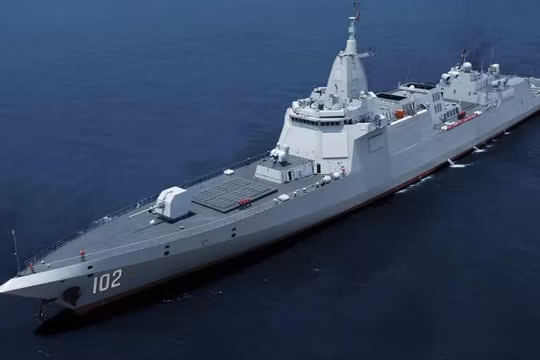 Tàu khu trục lớp Type-055 của Hải quân Quân Giải phóng Nhân dân Trung Quốc. Ảnh: MW.