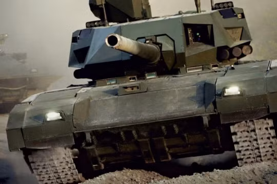Nguyên mẫu xe tăng T-14. Ảnh: MW.