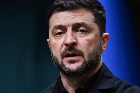 Tổng thống Ukraine Volodymyr Zelensky tham dự cuộc họp báo chung với Tổng thống Thổ Nhĩ Kỳ sau cuộc gặp tại Phủ Tổng thống ở Ankara vào ngày 19/11/2025. Ảnh: AFP.