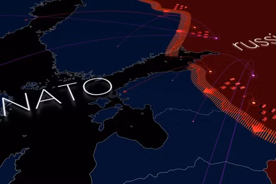 Ảnh đồ họa về sườn phía đông của NATO. Ảnh: Getty.