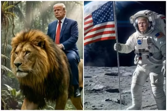 Tổng thống Donald Trump đã đăng tải một video âm nhạc do trí tuệ nhân tạo tạo ra, trong đó có những đoạn clip ghi lại cảnh ông được cả thế giới ca ngợi vào ngày 6/6 trên mạng xã hội. Ảnh: Truth Social.