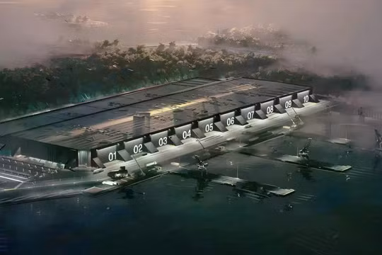 Ông Trump đã công bố kế hoạch xây dựng xưởng đóng tàu Arsenal-2 mới ở Maryland. Ảnh: IE.