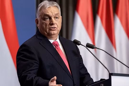 Thủ tướng Hungary Viktor Orban phát biểu tại cuộc họp báo thường niên ở Budapest, Hungary, ngày 5/1. Ảnh: Getty.