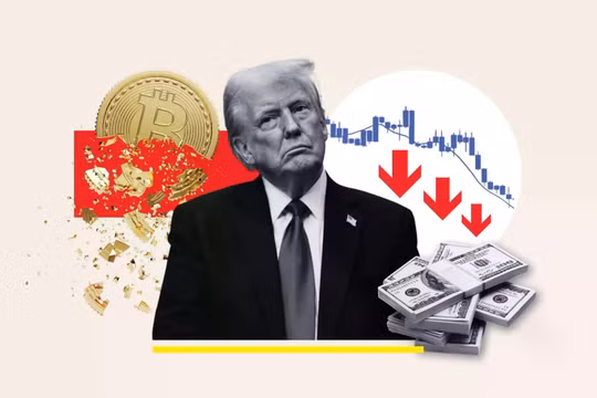 Ông Trump liên tục quảng bá cho tiền mã hóa, nhưng phần lớn tài sản của ông lại không đổ vào loại tài sản này. Ảnh: Newsweek.