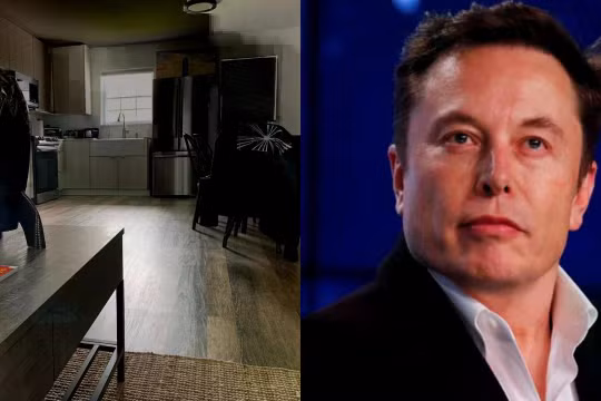 Tỷ phú Elon Musk tiếp tục gây bất ngờ khi để lộ căn nhà 37m² với chiếc tủ lạnh trống rỗng. Ảnh: Getty.