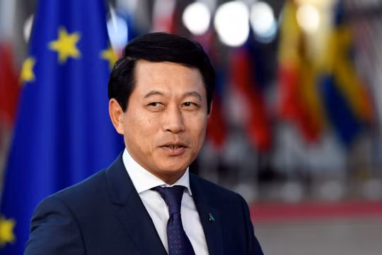 Ông Saleumxay Kommasith, thời điểm còn là Bộ trưởng Ngoại giao Lào, đến dự Hội nghị thượng đỉnh các nhà lãnh đạo ASEM tại Brussels, Bỉ, ngày 18/10/2018. Ảnh: China Daily.