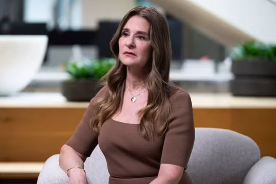 Melinda Gates, đồng chủ tịch của Quỹ Bill và Melinda Gates, trong một cuộc phỏng vấn tại văn phòng Pivotal Ventures ở Kirkland, Washington, vào ngày 11/3/2025. Ảnh: Getty.
