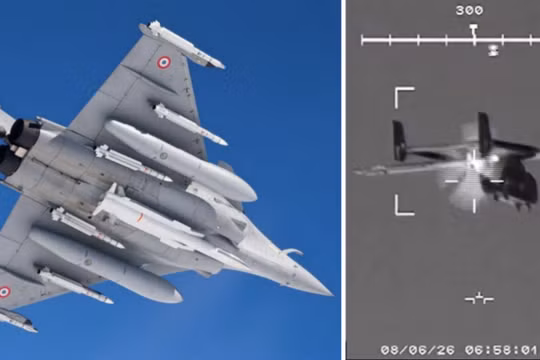 Máy bay chiến đấu Rafale và việc nhắm mục tiêu vào máy bay không người lái Maya của Ukraine. Ảnh: MW.