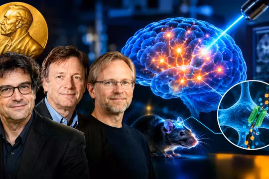 Giải Nobel Y sinh 2026 đã được trao cho Karl Deisseroth, Peter Hegemann và Georg Nagel vì những khám phá liên quan đến các kênh ion điều khiển bằng ánh sáng và quang di truyền học - một bước đột phá đã làm thay đổi cách các nhà khoa học nghiên cứu về não bộ. Ảnh: Getty.