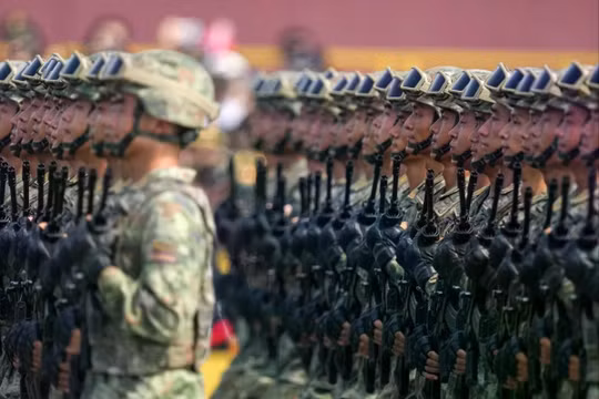 Quân Giải phóng Nhân dân Trung Quốc cho biết công nghệ lượng tử đang được thử nghiệm trên tiền tuyến. Ảnh: Xinhua.
