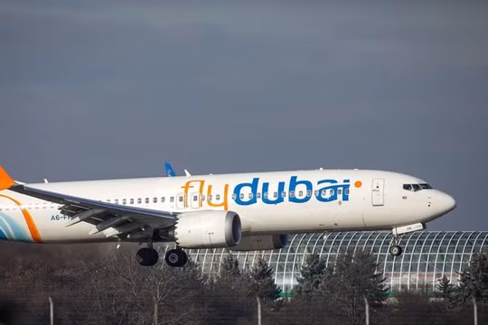 Máy bay chở khách thương mại của hãng hàng không Fly Dubai. Ảnh: Getty.