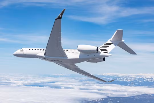 Máy bay phản lực Global 8000 do Bombardier sản xuất. Ảnh: Bombardier.