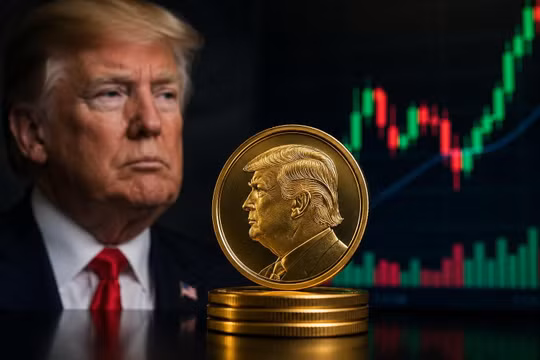 Tổng thống Mỹ Donald Trump đã thu về hơn 600 triệu USD từ đồng tiền mã hóa của mình. Ảnh: Getty.